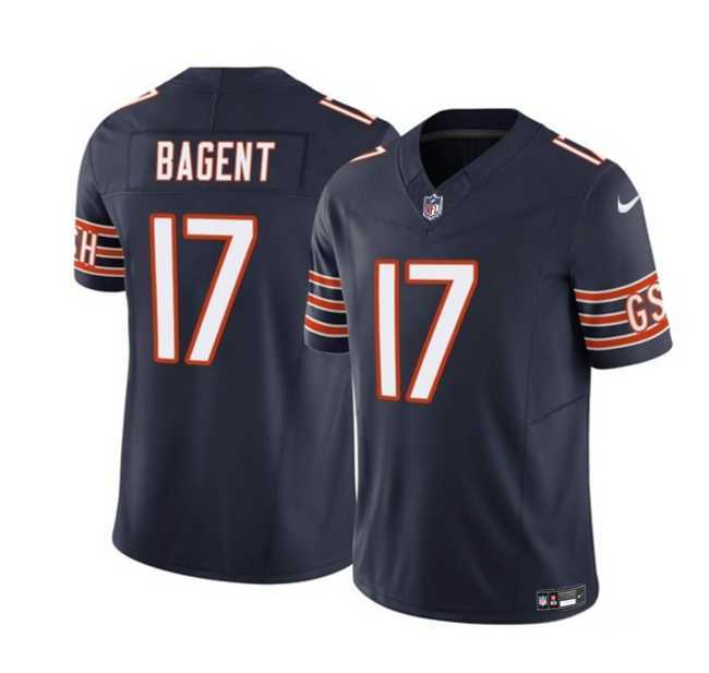 Men & Women & Youth Chicago Bears #17 Tyson Bagent Navy 2023 F.U.S.E. Vapor Untouchable Limited Football Stitched Jersey
